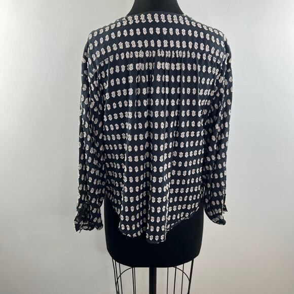 Pilcro by Anthropologie The Tavi Textured Button-Down Shirt Top Size Petite XS - Picture 6 of 9